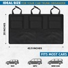 EcoNour Backseat Trunk Organizer | 42 x20 Inches Car Storage with 9 Spacious Pockets | Waterproof, Heavy-Duty Hanging Organizer for SUVs, Trucks & Hatchbacks | Space-Saving, Foldable & Easy to Install(42 x 20 inches)
