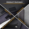 EcoNour Bling Car Crystal Glitter Paper Towel Holder | PU Leather Case | | Mask & Tissue Dispenser| Bling Accessories for Women | Sun Visor Organizer with Tissue Holder(Silver)