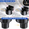 EcoNour Car Cup Holder Expander | Fits 32/40 oz Hydro Flasks | Yeti, Nalgene & Large Bottles up to 3.8″ | Universal Cup Adapter for Cars with 3.2″ Holders – Black(Multi Cup Holder)