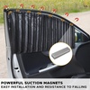 EcoNour Car Curtains for Front Windows 2 Pack, Car Privacy Magnetic Shades | Sun Shades for Side Windows | Protect Your Baby Against Sun | Window Blinds Ensures Privacy Protection(Front Window Curtain)
