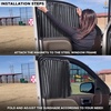 EcoNour Car Curtains for Front Windows 2 Pack, Car Privacy Magnetic Shades | Sun Shades for Side Windows | Protect Your Baby Against Sun | Window Blinds Ensures Privacy Protection(Front Window Curtain)