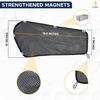 EcoNour Car Driver Front Window Sun Shade, Magnetic Window Curtain | Protects from Harmful Sun Rays for Drivers | Side Window Screen Sunshade for Cars Prevents Sun Damage | Black (2-Piece)