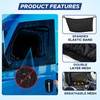 EcoNour Car Front Side Window Sun Shades Compatible for Toyota Tundra | 2P | ack Breathable Super Stretchy Mesh Sun Shade | Heat Block UV Protection Car Window Screen Covers | Mosquito Net Curtains(XXX-Large)