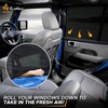 EcoNour Car Front Side Window Sun Shades Compatible for Toyota Tundra | 2P | ack Breathable Super Stretchy Mesh Sun Shade | Heat Block UV Protection Car Window Screen Covers | Mosquito Net Curtains(Jeep Wrangler Rear)