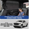 EcoNour Car Front Side Window Sun Shades Compatible for Toyota Tundra | 2P | ack Breathable Super Stretchy Mesh Sun Shade | Heat Block UV Protection Car Window Screen Covers | Mosquito Net Curtains(Fit For Chevrolet Silverado GMC Sierra2019–2026)