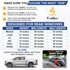 EcoNour Car Front Side Window Sun Shades Compatible for Toyota Tundra | 2P | ack Breathable Super Stretchy Mesh Sun Shade | Heat Block UV Protection Car Window Screen Covers | Mosquito Net Curtains(X-Large)