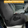EcoNour Car Seat Cover Sweat Towel – Waterproof Universal Seat Protector | for Gym, Workout, Swimming, Camping & Dog Travel – Washable Car Seat Cover for Cars, Trucks, SUVs & Vans – Black 29″ x 55.5″(Black)