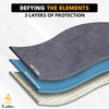 EcoNour Car Seat Cover Sweat Towel – Waterproof Universal Seat Protector | for Gym, Workout, Swimming, Camping & Dog Travel – Washable Car Seat Cover for Cars, Trucks, SUVs & Vans – Black 29″ x 55.5″(Grey)
