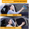 EcoNour Car Side Window Shade – 25″x16″ XL (2 Pack) | 120 GSM Large Size | Cling Sunshade for Truck, SUV, Minivan and Car Window