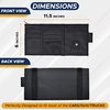 EcoNour Car Sun Visor Organizer (Black) | Multi-Pocket Net Zipper Case | Store Cash, Card, Pen & Sunglass | Visor Organizer Storage Pouch | Interior Accessories with Pocket for Car & Truck | Small(Black (Organizer))