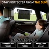 EcoNour Car Window Shades for Baby | 2 Pack Side Window Sun Shade | UV & Sun Glare Protection for Rear Window Shade | Baby Window Sun Shade with Suction Cup | Car Accessories for Kids(14″x17″)