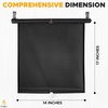 EcoNour Car Window Shades for Baby | 2 Pack Side Window Sun Shade | UV & Sun Glare Protection for Rear Window Shade | Baby Window Sun Shade with Suction Cup | Car Accessories for Kids(14″x17″)
