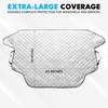 EcoNour Car Windshield Winter Cover for Ice and Snow – PEVA Fabric Four-Layered Frost Cover with Magnetic Edges -Thickened Snow Cover – Fits Most Cars SUVs,CRV, Van, Sedan – Medium (62 x 48 inches)