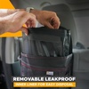 EcoNour Foldable Car Trash Bag, Garbage Bag and Waterproof Trash | Hanging Can for Car, Leakproof Trash Can, SUV and Truck Seat Backs, Home, Office – Holds 2.5 Gallons (Black)(Trash Bag with Lid)