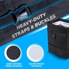 EcoNour Foldable Car Trash Bag, Garbage Bag and Waterproof Trash | Hanging Can for Car, Leakproof Trash Can, SUV and Truck Seat Backs, Home, Office – Holds 2.5 Gallons (Black)(Trash Bag without Lid)