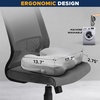 EcoNour Gel Seat Cushion – Office Chair Cushions for Sciatica & Tailbone | Pain Relief – Coccyx Memory Foam Desk Chair Support & Car Seat Cushion – Back Pain Relief Pillow for Long Sitting(Grey)