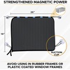 EcoNour Magnetic Car Side Window Sun Shade (1 Pack) | Rear Window Sunshade | Covers & Blocks UV Rays | Baby Shades for Side Windows Ensures Privacy Protection | Baby Car Travel Accessories (26″x19″)(Black Suction Magnet)