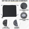 EcoNour Magnetic Car Side Window Sun Shade (1 Pack) | Rear Window Sunshade | Covers & Blocks UV Rays | Baby Shades for Side Windows Ensures Privacy Protection | Baby Car Travel Accessories (26″x19″)(Black Suction Magnet)