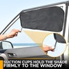 EcoNour Magnetic Car Side Window Sun Shade (1 Pack) | Rear Window Sunshade | Covers & Blocks UV Rays | Baby Shades for Side Windows Ensures Privacy Protection | Baby Car Travel Accessories (26″x19″)(Black)