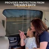 EcoNour Magnetic Side Window Sunshade(2 Pack)-Rear Window Sunshades for Car | Blocks Sunlight & Keeps You Cooler | Baby Car Window Shades Ensure Privacy Protection | Black,30 x 19.5 Inches(Black Rear Window)