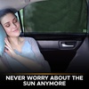 EcoNour Magnetic Side Window Sunshade(2 Pack)-Rear Window Sunshades for Car | Blocks Sunlight & Keeps You Cooler | Baby Car Window Shades Ensure Privacy Protection | Black,30 x 19.5 Inches(Black Rear Window)