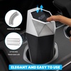 EcoNour Mini Trash Can with Lid (2 Pack) | Small Car Trash Can Cup Holder | | Leakproof Trash Bin with 30 pcs Garbage Bags | for Car, Home & Office(Diamond Mini Trash Can with Lid)