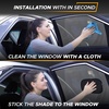 EcoNour Miniature Static Cling Window Shade for Car Sun Visor (2 Pack) | Windshield Sun Shade Static Cling for Driving Glare Shield | Cling Car Shade for Windshield |Glare Protection Accessories(Medium (4 Pack))