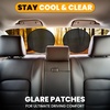 EcoNour Miniature Static Cling Window Shade for Car Sun Visor (2 Pack) | Windshield Sun Shade Static Cling for Driving Glare Shield | Cling Car Shade for Windshield |Glare Protection Accessories(Large (2 Pack))