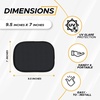 EcoNour Miniature Static Cling Window Shade for Car Sun Visor (2 Pack) | Windshield Sun Shade Static Cling for Driving Glare Shield | Cling Car Shade for Windshield |Glare Protection Accessories(Medium (4 Pack))