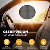 EcoNour Miniature Static Cling Window Shade for Car Sun Visor (2 Pack) | Windshield Sun Shade Static Cling for Driving Glare Shield | Cling Car Shade for Windshield |Glare Protection Accessories(Large (2 Pack))