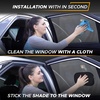 EcoNour Miniature Static Cling Window Shade for Car Sun Visor (2 Pack) | Windshield Sun Shade Static Cling for Driving Glare Shield | Cling Car Shade for Windshield |Glare Protection Accessories(Medium (2Pack))