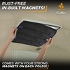 EcoNour RV Window Shade | Foldable Trailer Door Window Cover for Total UV | | Camper Window Shade for Privacy Blackout | Trailer Accessories for Camper Windows | 25×16 inches(Black)