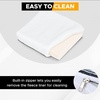 EcoNour RV Window Shade | Foldable Trailer Door Window Cover for Total UV | | Camper Window Shade for Privacy Blackout | Trailer Accessories for Camper Windows | 25×16 inches(white)