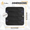 EcoNour RV Window Shade | Foldable Trailer Door Window Cover for Total UV | | Camper Window Shade for Privacy Blackout | Trailer Accessories for Camper Windows | 25×16 inches(Black)