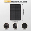 EcoNour RV Window Shade | Foldable Trailer Door Window Cover for Total UV | | Camper Window Shade for Privacy Blackout | Trailer Accessories for Camper Windows | 25×16 inches(Charcoal Black)