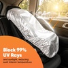 EcoNour Side Window Shades for Baby-4 Pack | Side Window Sunshade for Kids | UV Protection Sun Shades for Kids | Fits Most Camper, Bus, Van, RV, Minivan, Truck, MPV & SUV | X-Large (26″x16″)(Silver – Medium)