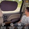 EcoNour Side Window Shades for Baby-4 Pack | Side Window Sunshade for Kids | UV Protection Sun Shades for Kids | Fits Most Camper, Bus, Van, RV, Minivan, Truck, MPV & SUV | X-Large (26″x16″)(Medium)