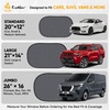 EcoNour Side Window Shades for Baby-4 Pack | Side Window Sunshade for Kids | UV Protection Sun Shades for Kids | Fits Most Camper, Bus, Van, RV, Minivan, Truck, MPV & SUV | X-Large (26″x16″)(Large Plus – 4 Pack)