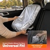 EcoNour Side Window Shades for Baby-4 Pack | Side Window Sunshade for Kids | UV Protection Sun Shades for Kids | Fits Most Camper, Bus, Van, RV, Minivan, Truck, MPV & SUV | X-Large (26″x16″)(Silver – Medium)