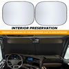 EcoNour Tesla Windshield Sun Shade for Model 3/Y 2017-2026, Foldable Front Window Sunshade Heat & UV Blocker for Tesla Interior Accessories(Semi-Truck)