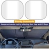 EcoNour Tesla Windshield Sun Shade for Model 3/Y 2017-2026, Foldable Front Window Sunshade Heat & UV Blocker for Tesla Interior Accessories(Small)