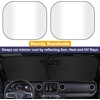 EcoNour Tesla Windshield Sun Shade for Model 3/Y 2017-2026, Foldable Front Window Sunshade Heat & UV Blocker for Tesla Interior Accessories(X-Small)