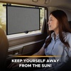 EcoNour Window Shades for Car Baby (2 Pack) | Retractable car Window Shade | for Baby for Sun Protection for Kids, Passengers & Pets in The Back Seat | Car Window Covers for Trucks | (20”x22”)(XX-Large)