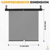 EcoNour Window Shades for Car Baby (2 Pack) | Retractable car Window Shade | for Baby for Sun Protection for Kids, Passengers & Pets in The Back Seat | Car Window Covers for Trucks | (20”x22”)(Small)