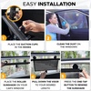 EcoNour Window Shades for Car Baby (2 Pack) | Retractable car Window Shade | for Baby for Sun Protection for Kids, Passengers & Pets in The Back Seat | Car Window Covers for Trucks | (20”x22”)(Standard(4 Pack))