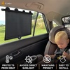 EcoNour Window Shades for Car Baby (2 Pack) | Retractable car Window Shade | for Baby for Sun Protection for Kids, Passengers & Pets in The Back Seat | Car Window Covers for Trucks | (20”x22”)(XX-Large)