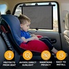EcoNour Window Shades for Car Baby (2 Pack) | Retractable car Window Shade | for Baby for Sun Protection for Kids, Passengers & Pets in The Back Seat | Car Window Covers for Trucks | (20”x22”)(X-Large)
