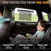 EcoNour Window Shades for Car Baby (2 Pack) | Retractable car Window Shade | for Baby for Sun Protection for Kids, Passengers & Pets in The Back Seat | Car Window Covers for Trucks | (20”x22”)(Small)