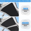 EcoNour Windshield Sun Shade Cartoon Design Medium Size (31″ L x 28″ W), Funny Printed Car Sunshade Foldable, 240T Polyester Blocks Heat and UV Rays for Front Window Protection(Tesla Model Y Roof)