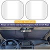 EcoNour Windshield Sun Shade Cartoon Design Medium Size (31″ L x 28″ W), Funny Printed Car Sunshade Foldable, 240T Polyester Blocks Heat and UV Rays for Front Window Protection(Small)
